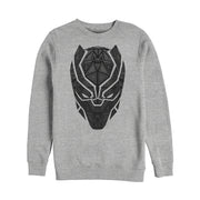 Men's Marvel Black Panther Ornate Mask  Adult Sweatshirt