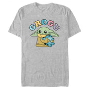 Men's Star Wars: The Mandalorian Grogu Cute Frog  Adult T-Shirt