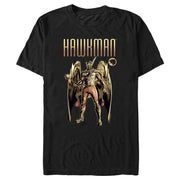 Men's Black Adam Golden Hawk  Adult T-Shirt