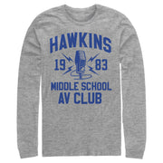 Men's Stranger Things Hawkins AV Club 1983  Adult Long Sleeve Shirt