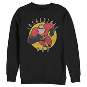 Men's The Incredibles Distressed Mr. Incredible Dad  Adult Sweatshirt