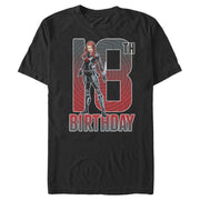 Men's Marvel Black Widow 18th Birthday  Adult T-Shirt