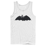 Men's Batman Caped Crusader Silhouette  Adult Tank Top