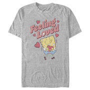 Men's SpongeBob SquarePants Valentine's Day Feeling Loved  Adult T-Shirt