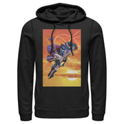 Men's Superman Wonder Woman Kiss  Adult Pull Over Hoodie