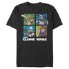 Men's Star Wars: The Clone Wars Group Shot Box Up  Adult T-Shirt