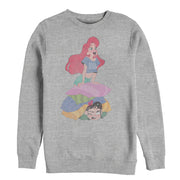 Men's Ralph Breaks the Internet Ariel Pillow  Adult Sweatshirt