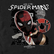 Men's Marvel Spider-Man: No Way Home Who is the Spider-Man  Adult T-Shirt