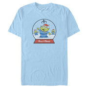 Men's Toy Story Christmas Alien Snow Globe  Adult T-Shirt