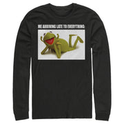 Men's The Muppets Kermit Meme  Adult Long Sleeve Shirt