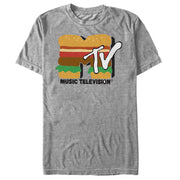 Men's MTV Cheeseburger Logo  Adult T-Shirt