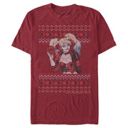 Men's Batman Ugly Christmas Harley Quinn  Adult T-Shirt