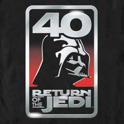 Men's Star Wars: Return of the Jedi Return of the Jedi Darth Vader 40 Logo  Adult T-Shirt