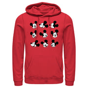 Men's Mickey & Friends Funny Faces  Adult Pull Over Hoodie