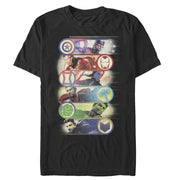 Men's Marvel Avengers: Endgame Hero Swipe Button  Adult T-Shirt