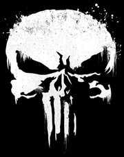 Men's Marvel Punisher Streaked Skull Symbol  Adult T-Shirt