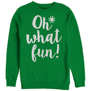 Women's CHIN UP Christmas What Fun  Adult Sweatshirt