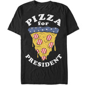 Men's Lost Gods Election American Flag Pizza for President  Adult T-Shirt