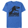 Men's Jurassic Park Dino Skeleton Silhouette Logo  Adult T-Shirt