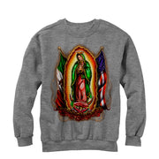 Men's Aztlan Our Lady of Guadalupe  Adult Sweatshirt