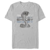 Men's Shelby Cobra Distressed Repeating Logo  Adult T-Shirt