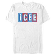 Men's ICEE Classic Red and Blue Logo  Adult T-Shirt