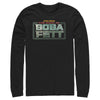 Men's Star Wars: The Book of Boba Fett Distressed Logo  Adult Long Sleeve Shirt