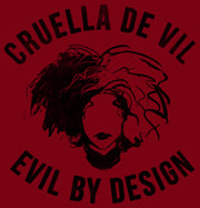 Men's Cruella Evil By Design Sketch  Adult T-Shirt