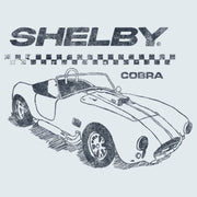 Men's Shelby Cobra Sports Car Sketch  Adult T-Shirt