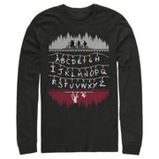 Men's Stranger Things Alphabet Lights  Adult Long Sleeve Shirt