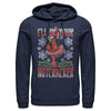 Men's Marvel Christmas Deadpool Nutcracker  Adult Pull Over Hoodie