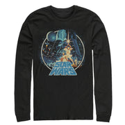 Men's Star Wars Classic Scene Circle  Adult Long Sleeve Shirt