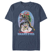 Men's GI Joe Christmas Snake Eyes Season's Greetings  Adult T-Shirt