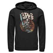 Men's Star Wars: The Rise of Skywalker Rey Retro Swirl  Adult Pull Over Hoodie