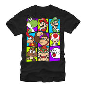 Men's Nintendo Mario Cast  Adult T-Shirt