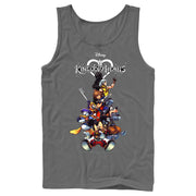 Men's Kingdom Hearts Coded Box Art  Adult Tank Top