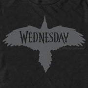 Men's Wednesday Raven Logo  Adult T-Shirt