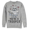 Men's Star Wars Valentine's Day You're A Trooper  Adult Sweatshirt