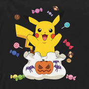 Men's Pokemon Halloween Pikachu Candy Bag  Adult Pull Over Hoodie