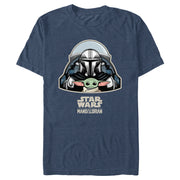 Men's Star Wars: The Mandalorian Grogu and Din Djarin Take Flight  Adult T-Shirt