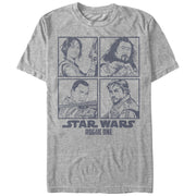 Men's Star Wars Rogue One Rebel Hero Square  Adult T-Shirt