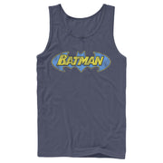 Men's Batman Logo Retro Wing  Adult Tank Top