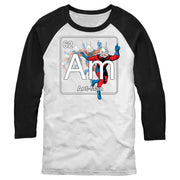 Men's Marvel Antman Periodic Table  Adult Baseball Tee