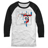 Men's Marvel Antman Periodic Table  Adult Baseball Tee