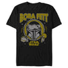 Men's Star Wars: The Book of Boba Fett Distressed Helmet  Adult T-Shirt