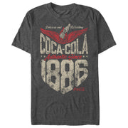 Men's Coca Cola Authentic Vintage 1886  Adult T-Shirt