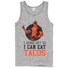 Men's Marvel Deadpool Work Out Eat Tacos  Adult Tank Top