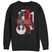 Men's Star Wars Rogue One Jyn Geometric Rebel Emblem Print  Adult Sweatshirt