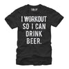 Men's CHIN UP Workout for Beer  Adult T-Shirt