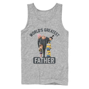 Men's Despicable Me World's Greatest Father  Adult Tank Top